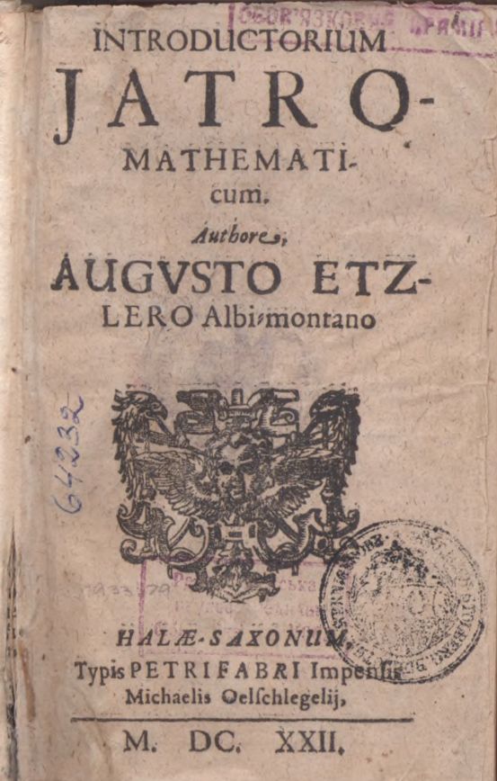 Introductorium Jatro-Mathematicum Introductorium Jatro-Mathematicum