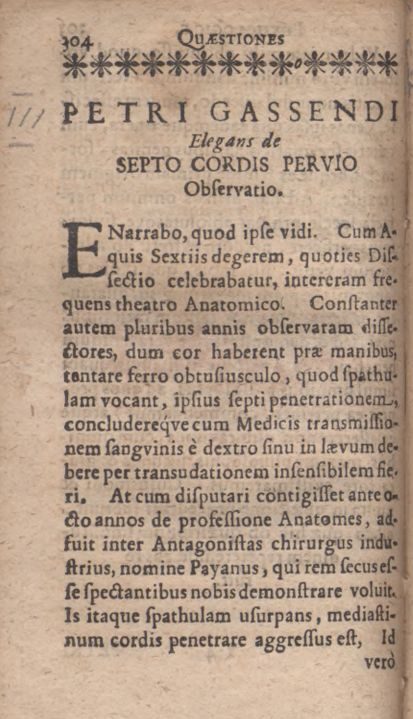 De septo cordis pervio, observatio